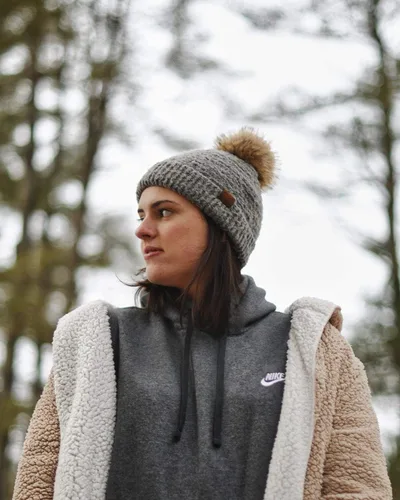 Vista 4 de Funky Junque Gorro de punto súper suave de poliéster cálido para invierno para mujer