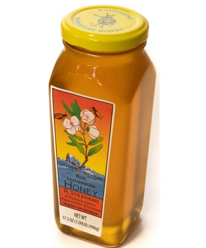 Vista 3 de Golden Nectar Organic Leatherwood Honey de R. Stephens - Tarro de 17.64 oz - Producto de Tasmania, Australia