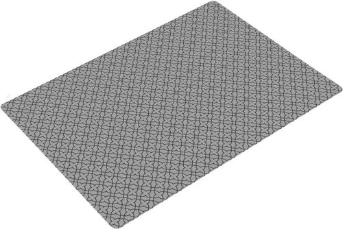Vista 13 de Alfombrilla de tocador de baño de 24 x 18 pulgadas, microfibra sin deslizamiento, diseño gris 1S