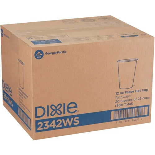 Vista 5 de Dixie - Taza de café caliente de papel de 12 onzas por GP PRO (Georgia-Pacific), Pathways, 2342WS, 500