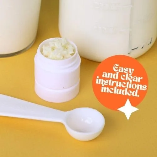 Vista 4 de Granos de kéfir de leche para hacer bebidas probióticas de kéfir