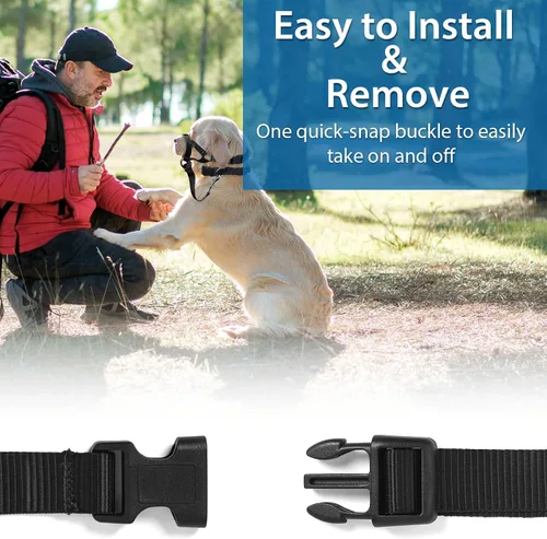 Vista 7 de BARKLESS Collar suave para cabeza de perro, herramienta de entrenamiento sin tirones para perros pequeños en paseos, suave halter para tiradores