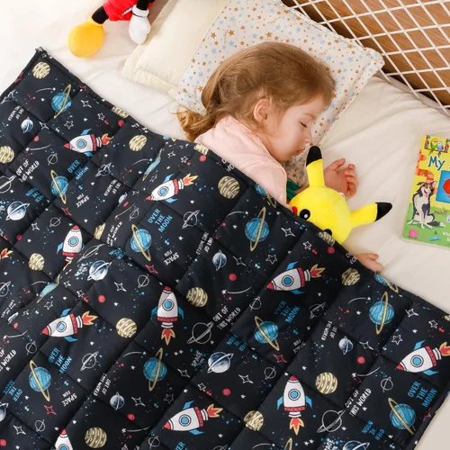 Vista 15 de Sivio Manta ponderada para dormir, 2 libras, 19 x 21 pulgadas, dinosaurio