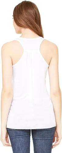 Vista 2 de Bella - Camiseta de tirantes para mujer, con espalda cruzada y holgada