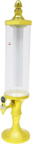 Vista 3 de Dispensador de torre de cerveza de 3 litros con tubo de hielo y dispensador de cerveza de mesa ligera, 3.2 cuartos de galón /102 onzas, dispensador