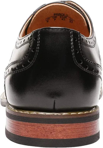 Vista 4 de Bruno Moda Italy Men's Prince Classic Modern Formal Oxford Wingtip Lace Up Dress Shoes