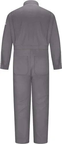 Vista 2 de Bulwark FR Men's Flame Resistant 9 Oz Twill Cotton Premium Concealed Snap Coverall