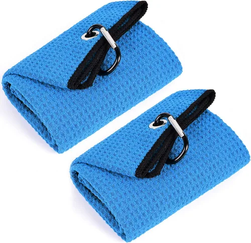 Vista 14 de Mile High Life Toalla de golf premium de tejido de gofre, 16 x 24 pulgadas, extra absorbente y de secado rápido, microfibra ultrasuave, clip