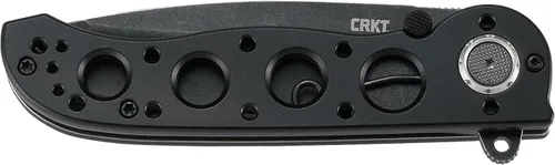 Vista 3 de CRKT Cuchillo plegable M16-02DB con cerradura de cerrojo: hoja de borde liso D2, mango de aluminio, clip de bolsillo reversible, M16-02DB