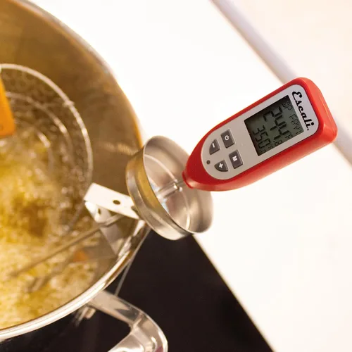 Vista 5 de Escali DHC1 Termómetro Digital para Freír Profundo y Termómetro de Caramelo con Clip para Olla y Medidor de Temperatura de Aceite para Freír