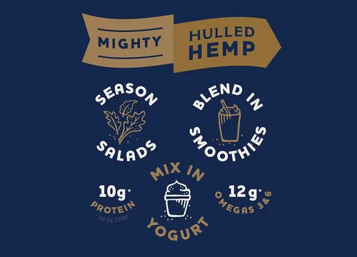 Vista 2 de Mighty Seed Hemp Semillas de cáñamo peladas, 24 oz 10 g Protein, 12 g Omegas per 30 g Serving, Gluten-Free, Perfect for Salads, Cereal, Granola