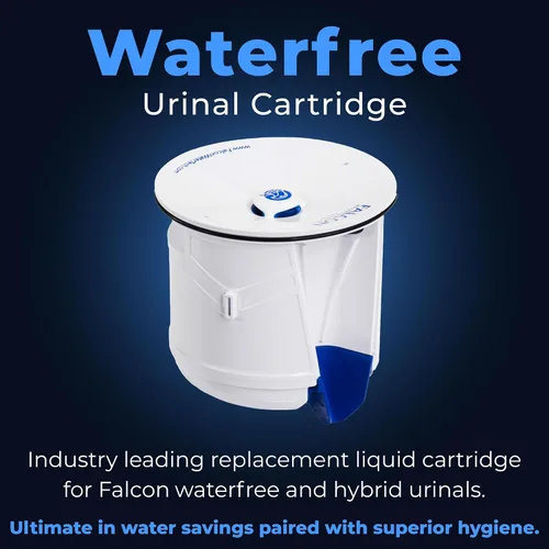 Vista 4 de Cartucho de urinario Falcon Velocity sin agua - Cartucho líquido de reemplazo para urinarios sin agua e híbridos (paquete de 20)