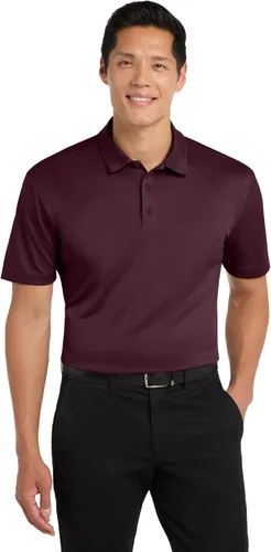 Vista 21 de Port Authority Polo unisex de seda Touch Performance Negro