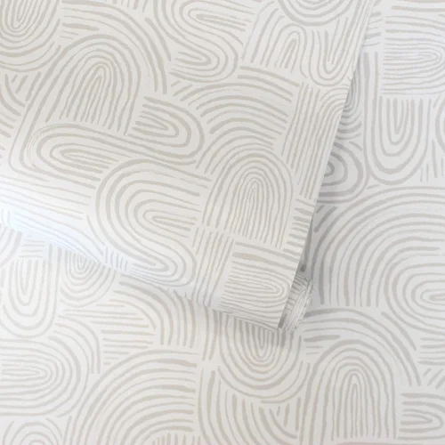 Vista 6 de Tempaper Sand Swirl Swell - Papel tapiz removible para despegar y pegar, 20.5 pulgadas x 16.5 pies, fabricado en los Estados Unidos