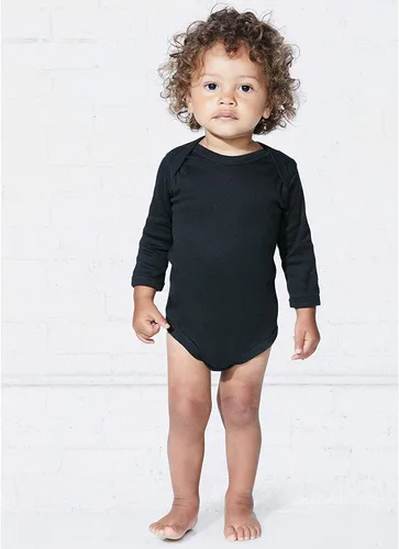 Vista 3 de 4411 Rabbit Skins Baby Rib Creeper de manga larga
