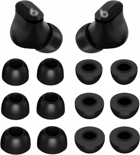 Vista 13 de ALXCD Almohadillas compatibles con Beats Studio Buds, S, M, L, 3 tamaños, 6 pares de auriculares de silicona suave, repuesto para Beats Studio Buds