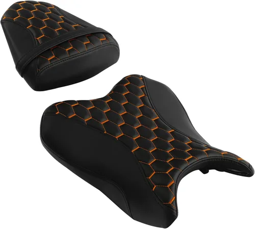 Vista 10 de Green-L - Juego de cojines para asiento de conductor y pasajero para Yamaha YZF-R6 2006-2007 Conjunto A