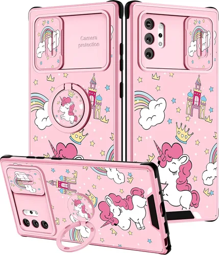 Vista 119 de Funda 2 en 1 para Samsung Galaxy S23 Ultra Flamingo para mujeres y niñas, diseño femenino de flamencos con cubierta deslizante para cámara y soporte