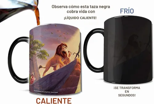 Vista 2 de Thomas Kinkade's The Lion King Morphing - Tazas de desayuno Negro