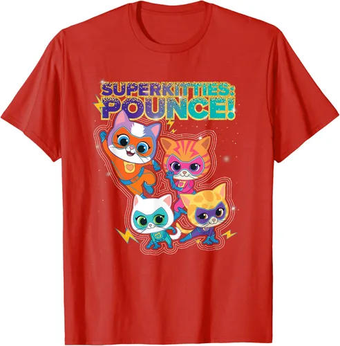 Vista 74 de Disney Junior SuperKitties Pounce! Camiseta de equipo completo, talla S