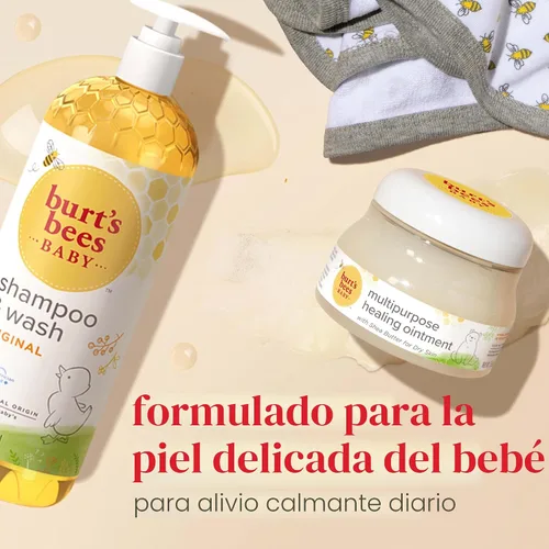 Vista 10 de Burt's Bees Champú y lavado de bebés, jabón para bebés de lágrimas originales - 21 onzas (paquete de 1), el embalaje puede variar.