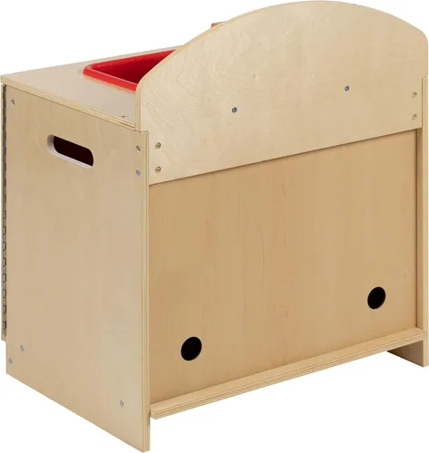 Vista 7 de Flash Furniture Hercules - Fregadero de cocina de madera para niños para uso comercial o doméstico, seguro, diseño apto para niños