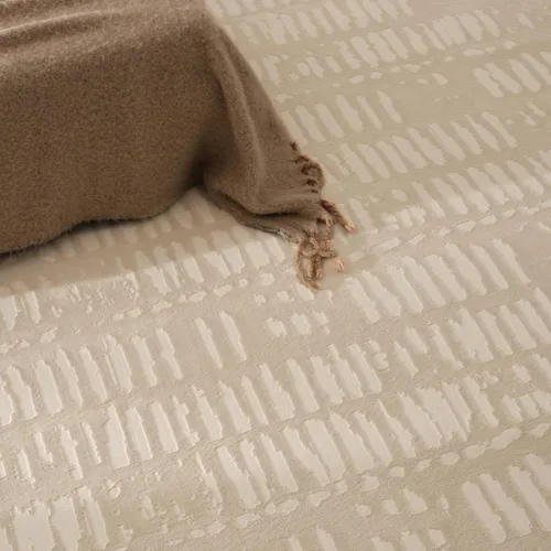 Vista 5 de Revival Rugs Alfombras de área Shell de 4 x 6 pies, lavables, pelo medio Beige / Crema