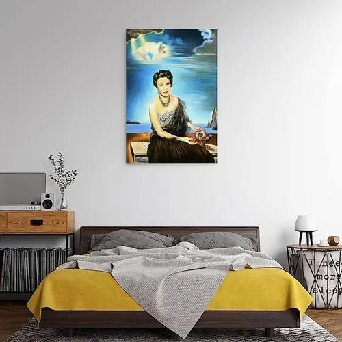Vista 3 de Obras de pintores famosos de Salvador Dalí (retrato de Dolores Suero Falla) Impresión de pósteres de impresión de fotos artísticas lienzo decorativo