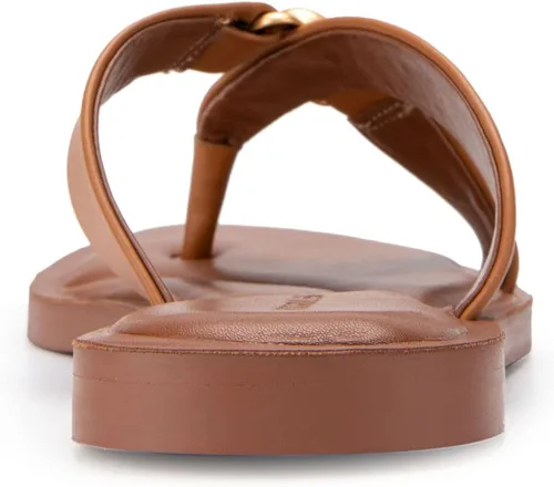 Vista 3 de Aerosoles Sandalias Gaia Slide para mujer, Beige Bronceado
