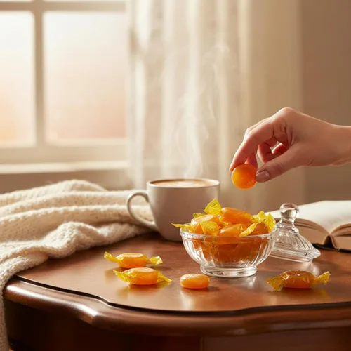 Vista 7 de Caramelos duros envueltos individualmente, 1 libra Caramelo escocés amarillo clásico