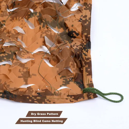 Vista 4 de PATIKIL Camouflage Netting Camo Net 210D Oxford Durable Camo Mesh Netting Blind Sunshade Hunting Shooting Hide Army for Camping Theme Party