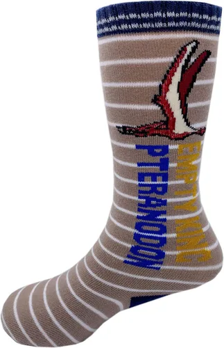 Vista 3 de Calcetines altos hasta la rodilla para niños, calcetines de algodón cómodos de dinosaurio, paquete de 8 pares