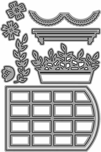 Vista 27 de DzIxY Casas Troqueles de corte de metal para kit de fabricación de tarjetas, troquelados de papel en relieve, plantillas de máquina de álbumes