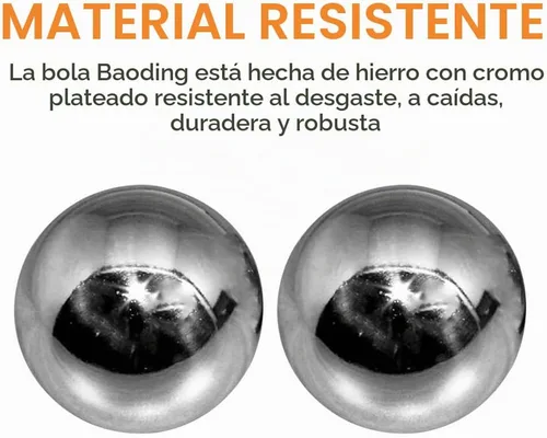 Vista 4 de Baoding Balls 2pcs 1.49inch Stress Relief Hand Massage Ball para ejercicio