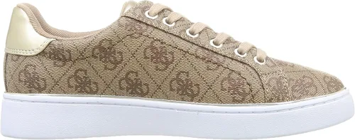 Vista 6 de GUESS Beckie Womens BeigeBrown Sneakers-UK