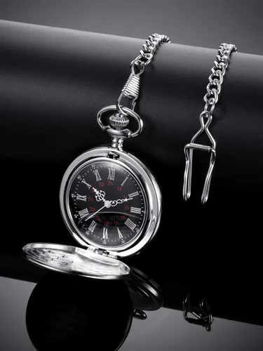 Vista 4 de Hicarer Reloj de bolsillo con texto en inglés "I Love You to Grandson" de parte del abuelo