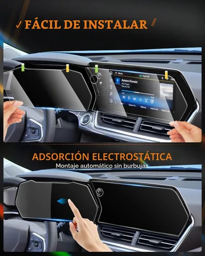 Vista 4 de Protector de pantalla para Chevrolet Trailblazer 2024 2025 2026 – (2 piezas) vidrio templado 9H HD – Chevy Trailblazer (LS, LT, Activ, RS) pantalla