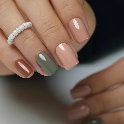 Vista 56 de CurvLife Uñas a presión de almendras medianas, color blanco lechoso A9 - Susurro de crema