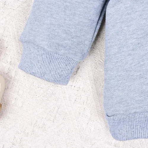Vista 7 de CETEPY Ropa de bebé niño pequeño sudadera patchwork otoño invierno camisa de manga larga pantalones conjuntos de ropa 3-24 meses