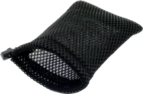 Vista 4 de 6pcs Nylon Malla Cordón Bolsa Bolsas Negras Para Mini Cosas Teléfono Celular MP3 (4.9x3.5 in) Cierre De Cierre De Cordón