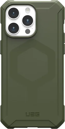 Vista 7 de URBAN ARMOR GEAR UAG - Funda compatible con iPhone 15 Pro Max de 6.7 pulgadas, Essential Armor Olive Drab con imán integrado compatible con carga
