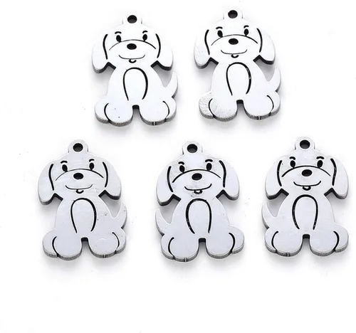 Vista 5 de Mega Pet 304 Stainless Steel Pendants Color de acero inoxidable # mariposa