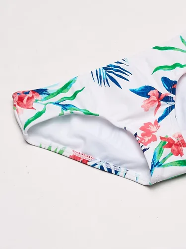 Vista 4 de Kanu Surf Mahina bikini halter de 2piezas para niñas, traje de baño para playa