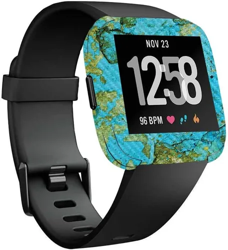 Vista 16 de MightySkins Piel de Fibra de Carbono para Fitbit Versa – Madera abstracta Protectora y duradera Acabado de fibra de carbono texturizada Fácil