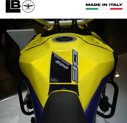 Vista 3 de labelbike - Adhesivo de resina 3D para tanque de motocicleta compatible con Suzuki V-Strom 800DE 2023 amarillo