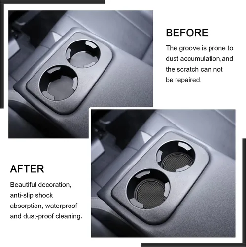 Vista 4 de YEE PIN Para Subaru Crosstrek STARLINK 2024 Tapete de consola Crosstrek Guantera Crosstrek 2024 Crosstrek Cup Mats 2024 STARLINK Inserts Liners