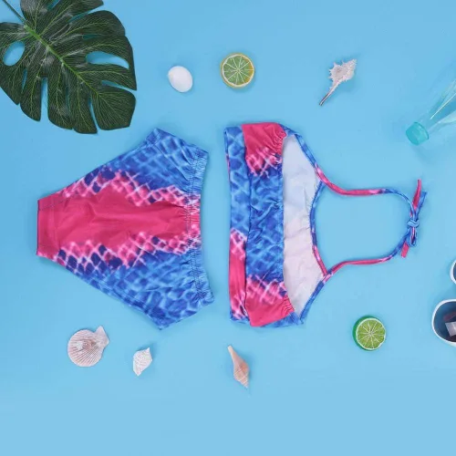 Vista 5 de Bnineteenteam Traje de baño para niñas con cola de sirena