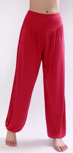 Vista 4 de Pantalones de algodón modal para mujer de AvaCostume pantalones suaves para practicar yoga o deportes