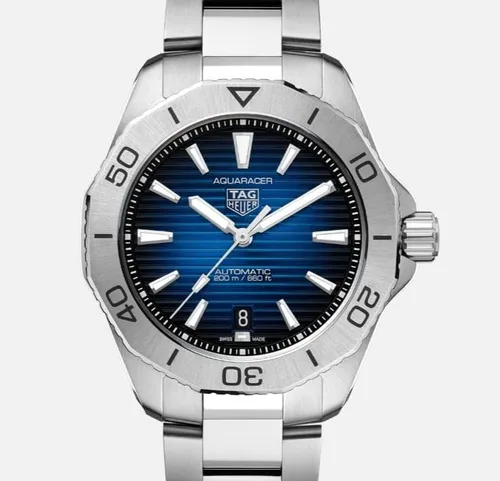 Vista 2 de Tag Heuer Aquaracer - Reloj automático con esfera azul para hombre WBP2111BA0627