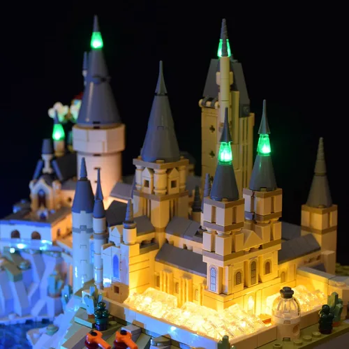 Vista 3 de LightGo Kit de iluminación LED diseñado para Harry Potter, compatible con Lego Hogwarts Castle 76419, juego de construcción, no incluye